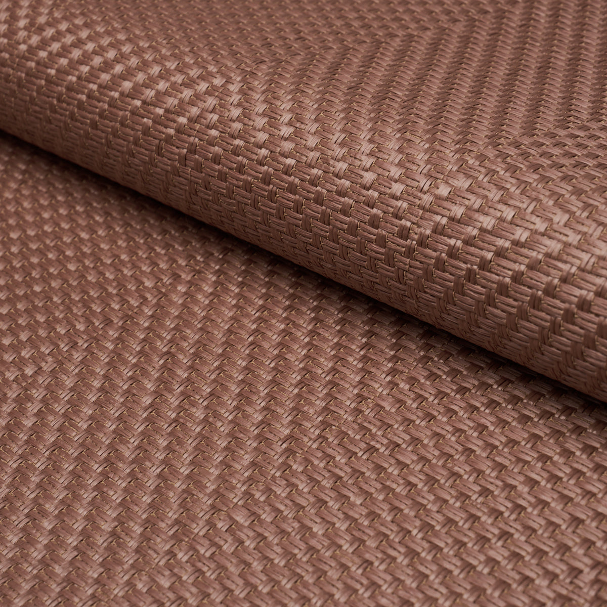 Weaved Basketry - Chocolate - Schumacher 85311 Fabric - Schumacher Fabric