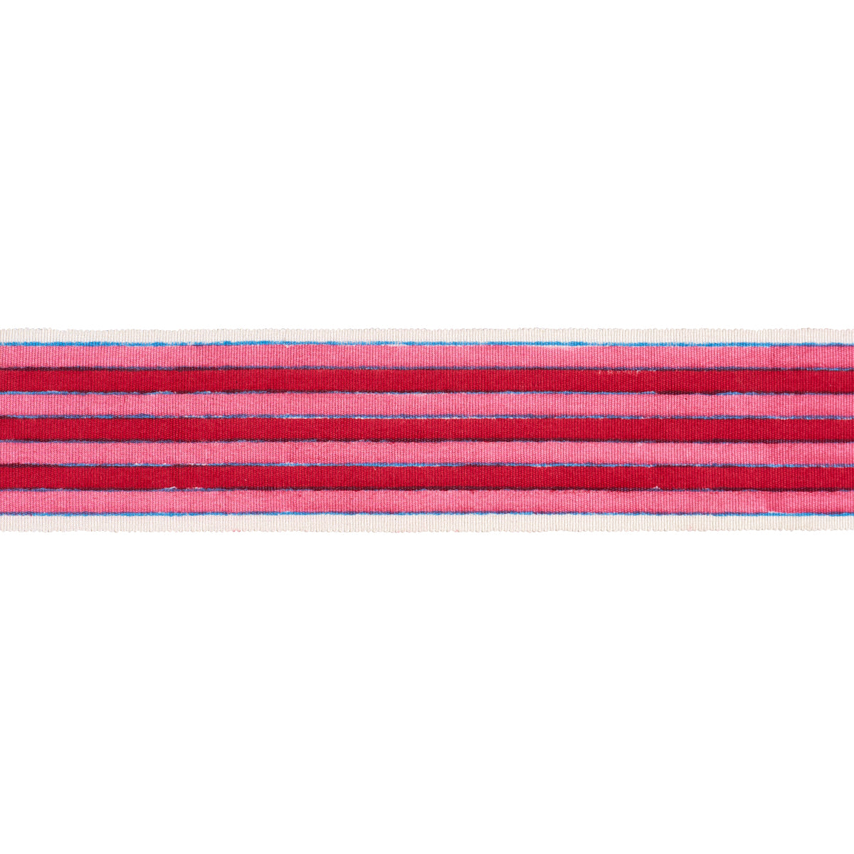 ARYA-STRIPE-HAND-BLOCK-TRIM-PINK-SCHUMACHER-85430 - Schumacher Trim