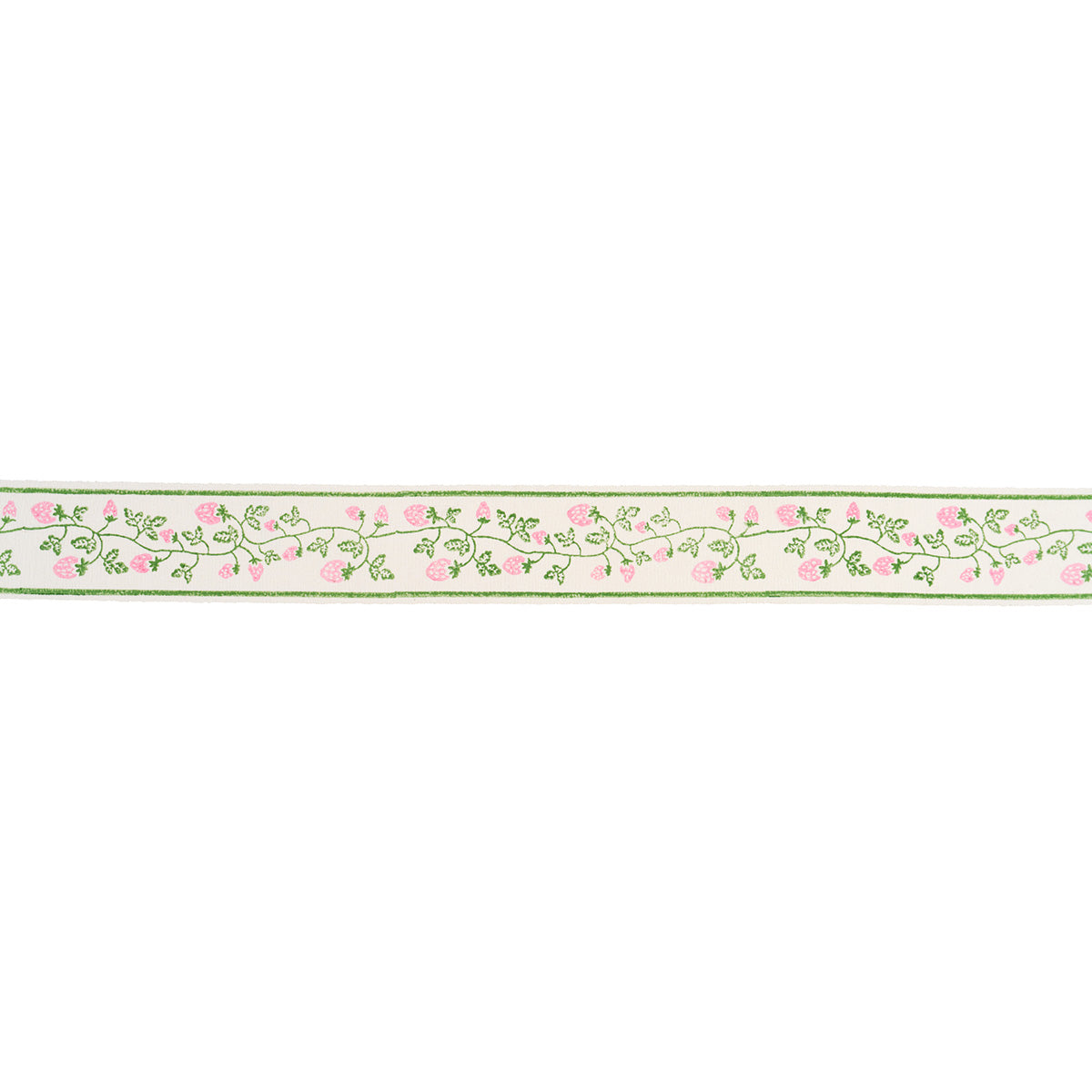 STRAWBERRY-TRAIL-HAND-BLOCK-TRIM-GREEN-SCHUMACHER-85461 - Schumacher Trim