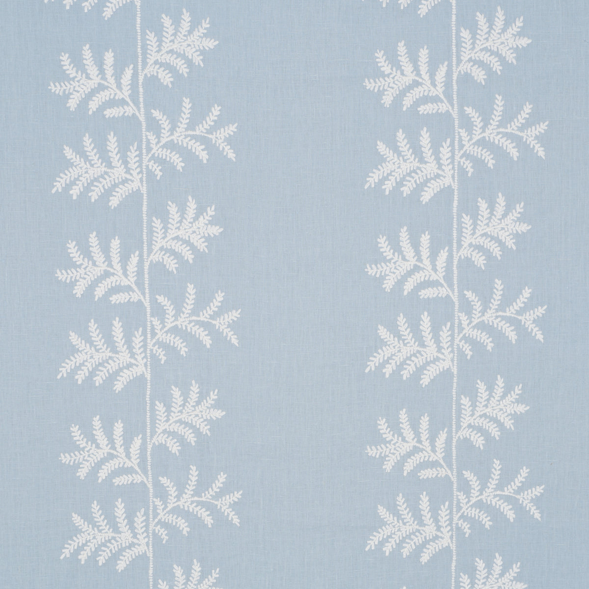 Eloise Embroidery - Sky - Schumacher 85632 Fabric - Schumacher Fabric