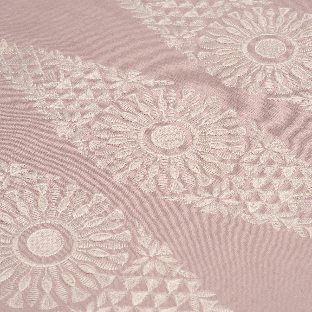 Tasmin Embroidery - French Lilac - Schumacher 85670 Fabric - Schumacher Fabric