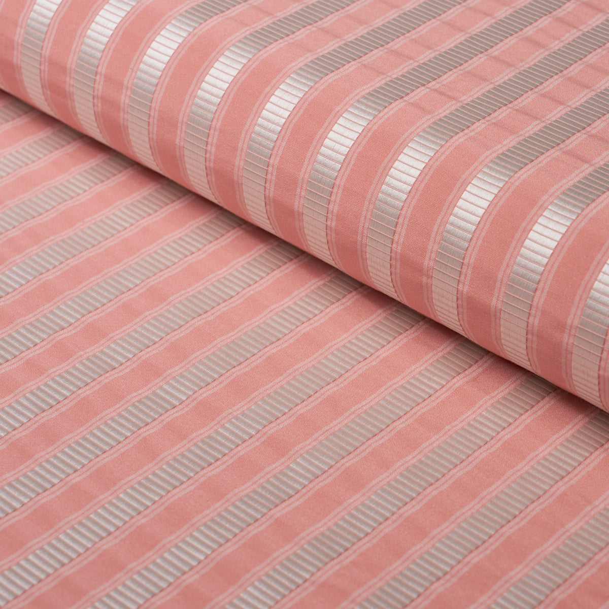 Lincoln Small Stripe - Pink - Schumacher 85766 Fabric - Schumacher Fabric