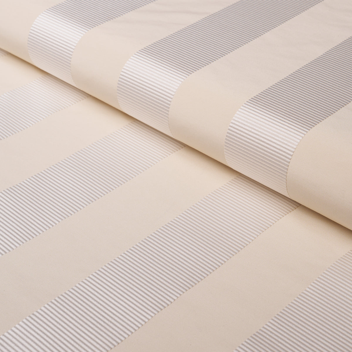 Madison Wide Stripe - Ivory - Schumacher 85771 Fabric - Schumacher Fabric