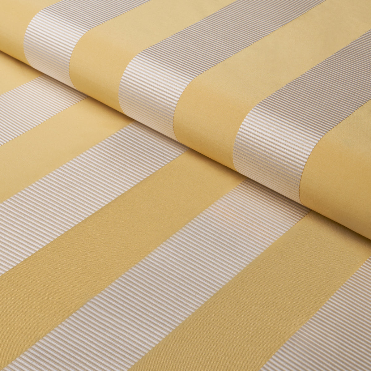 Madison Wide Stripe - Yellow - Schumacher 85775 Fabric - Schumacher Fabric