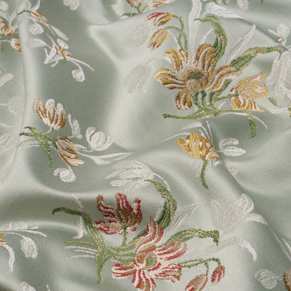Spitalfields Bouquet - Robin's Egg - Schumacher 85821 Fabric - Schumacher Fabric