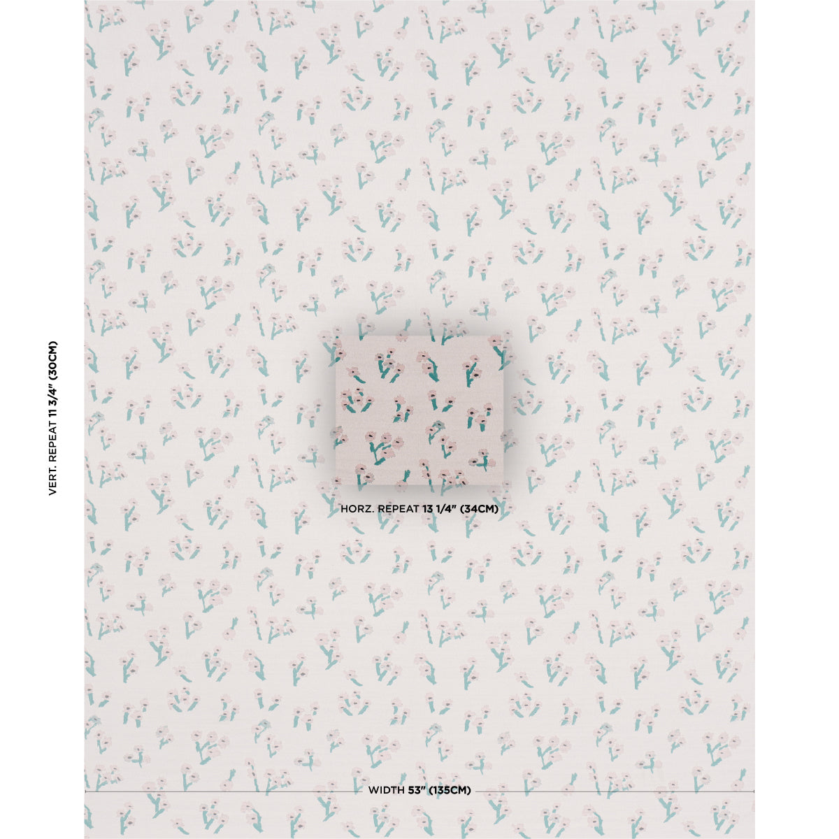 Rosie Posy Woven - Pink - Schumacher 85891 Fabric - Schumacher Fabric