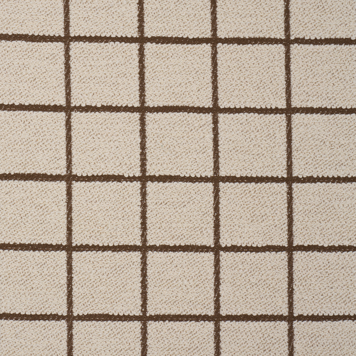 Tucson Grid - Brown - Schumacher 85920 Fabric - Schumacher Fabric