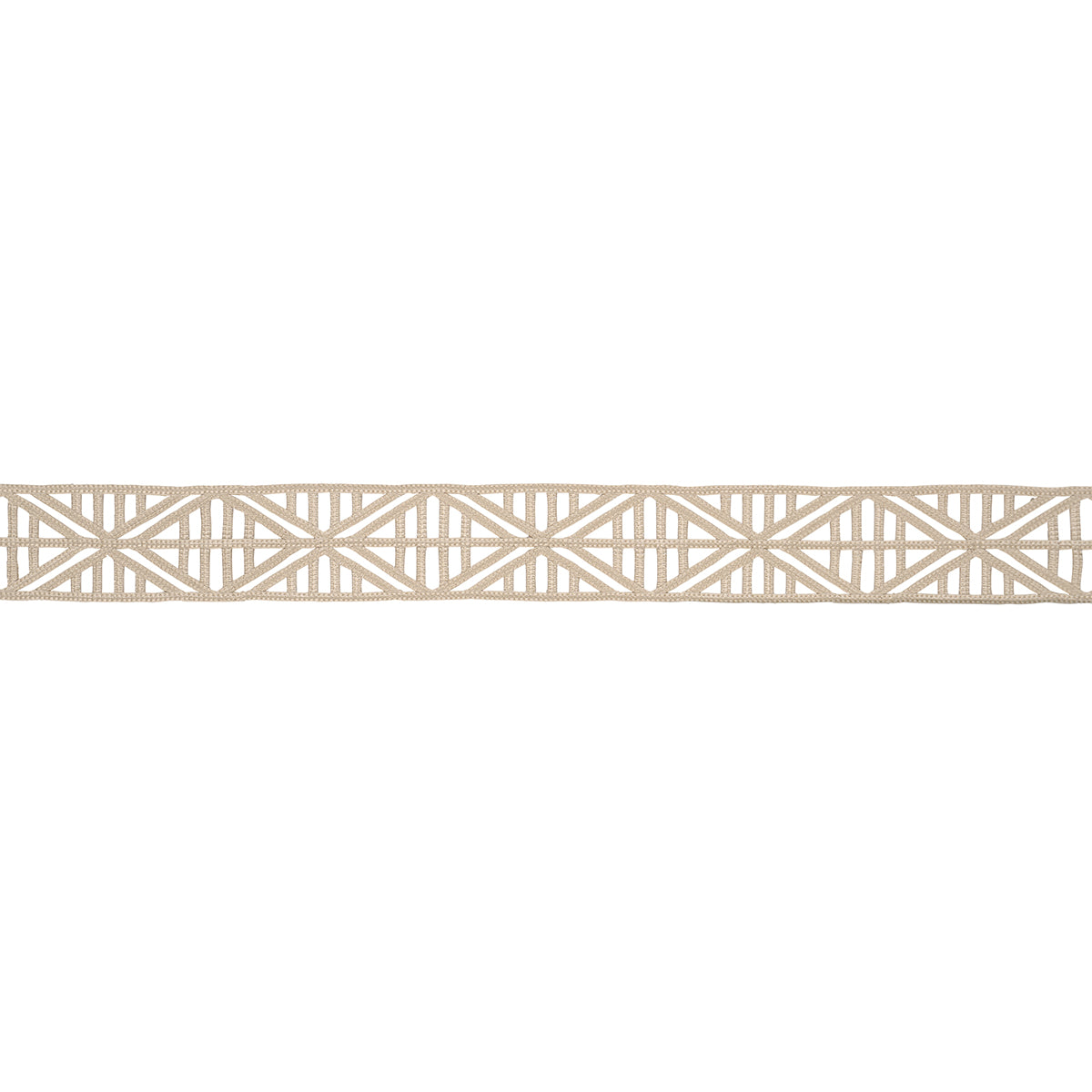 Diamond Lattice - Taupe - Schumacher 86280 Trim - Schumacher Trim