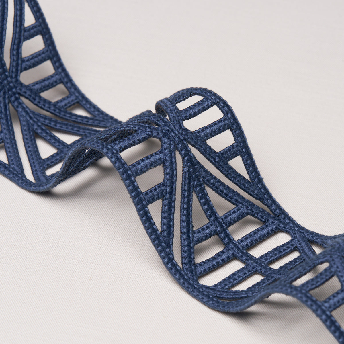 Diamond Lattice - Navy - Schumacher 86282 Trim - Schumacher Trim