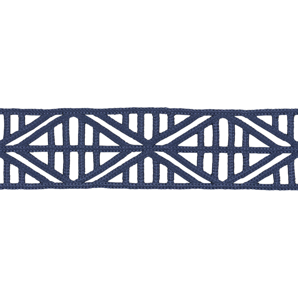Diamond Lattice - Navy - Schumacher 86282 Trim - Schumacher Trim