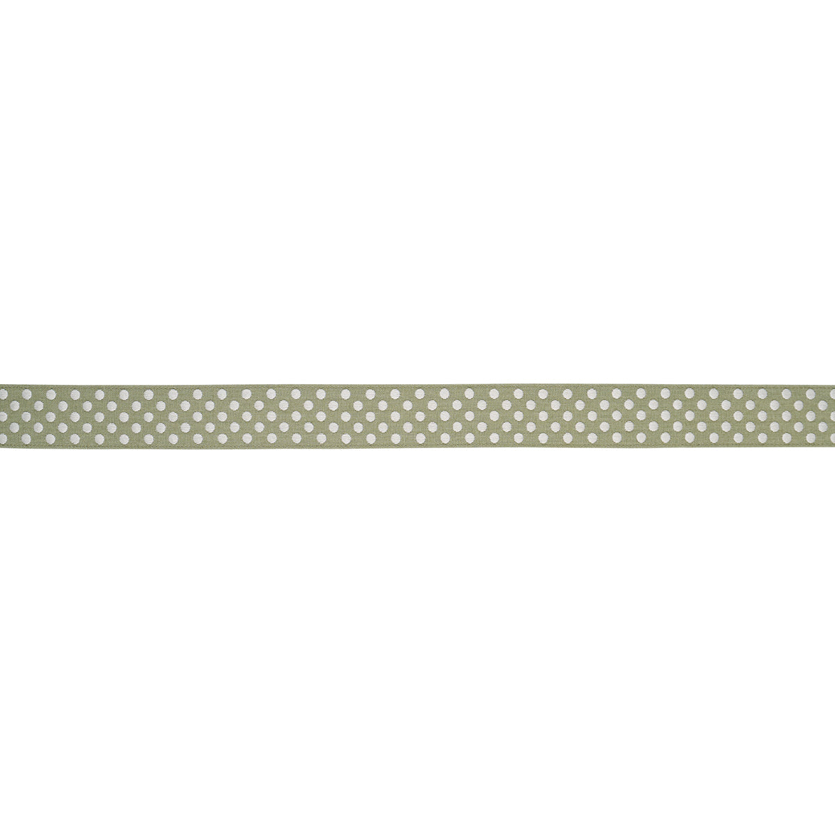 Dotted Embroidered Tape - Sage - Schumacher 86293 Trim - Schumacher Trim