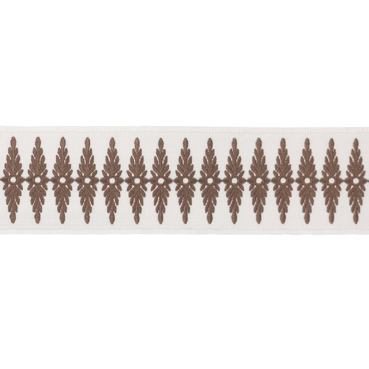 GENEVIEVE-EMBROIDERED-TAPE-BROWN-SCHUMACHER-86323 - Schumacher Trims