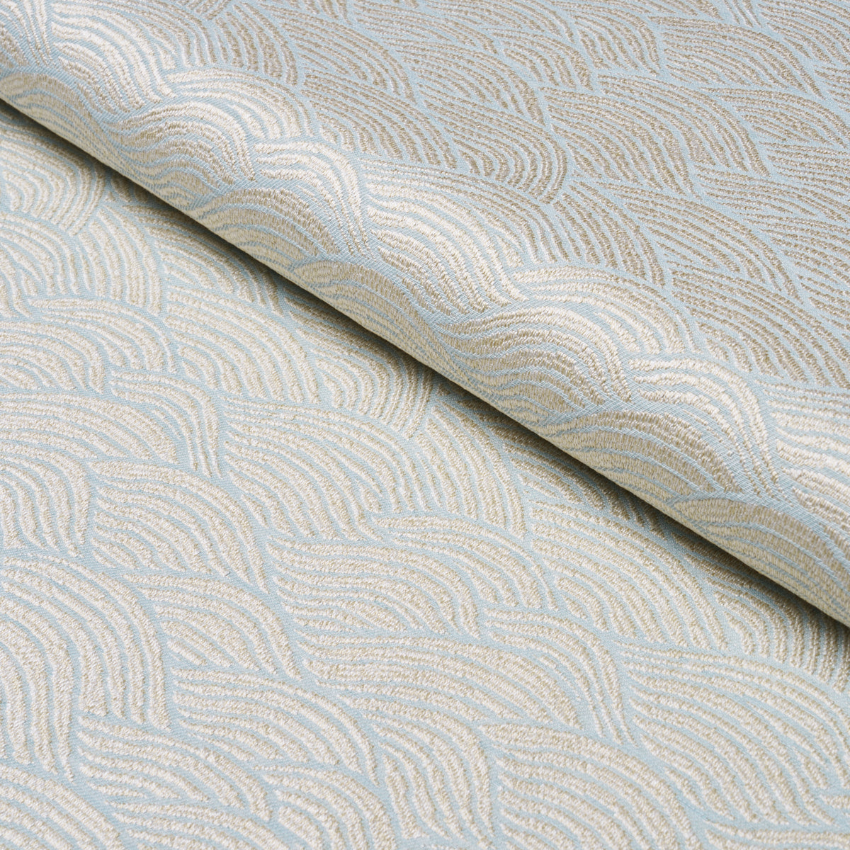 SYMPHONY-SCALLOP-SKY-SCHUMACHER-86540 - Schumacher Fabric