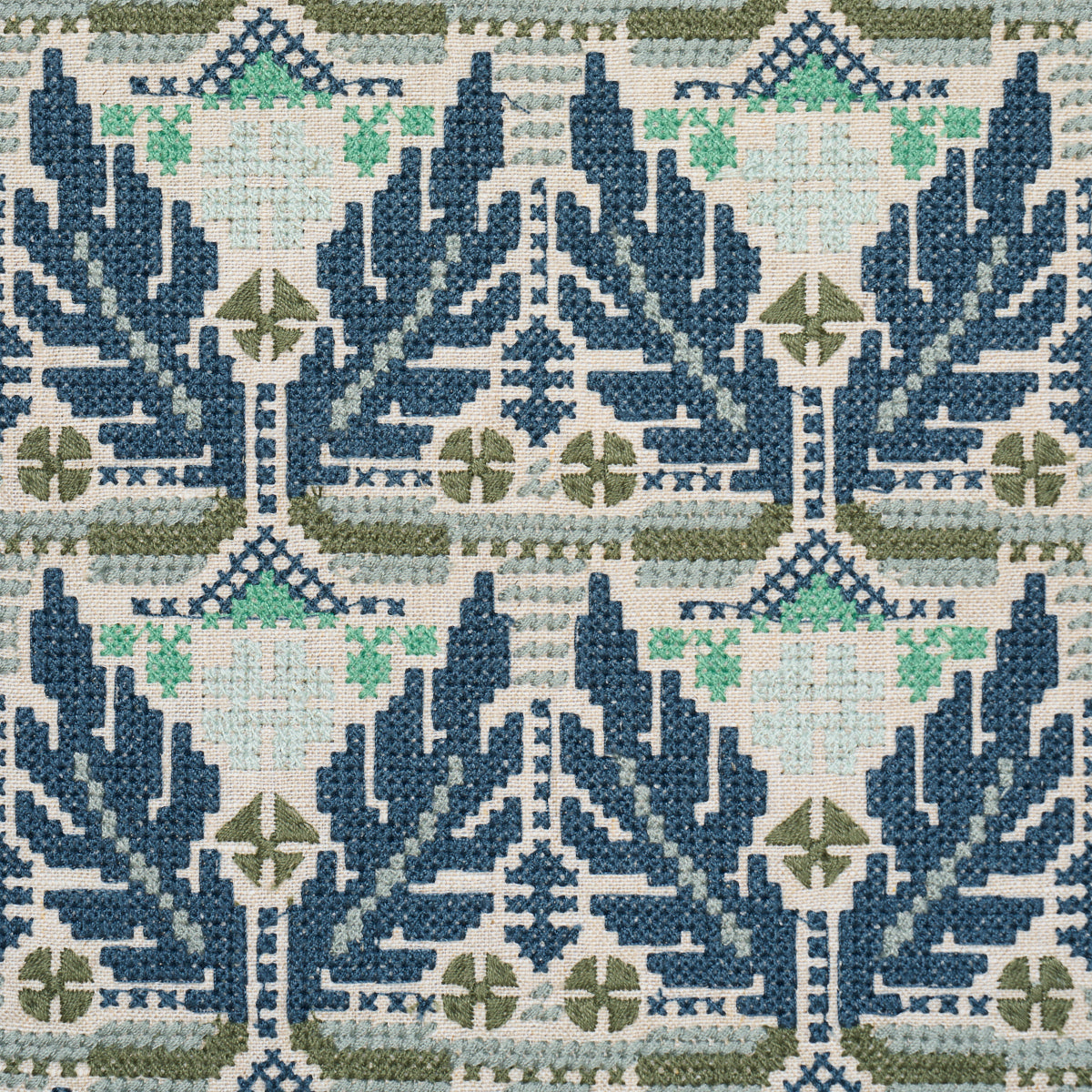 AYLA-EMBROIDERY-OCEAN-SCHUMACHER-86550 - Schumacher Fabric