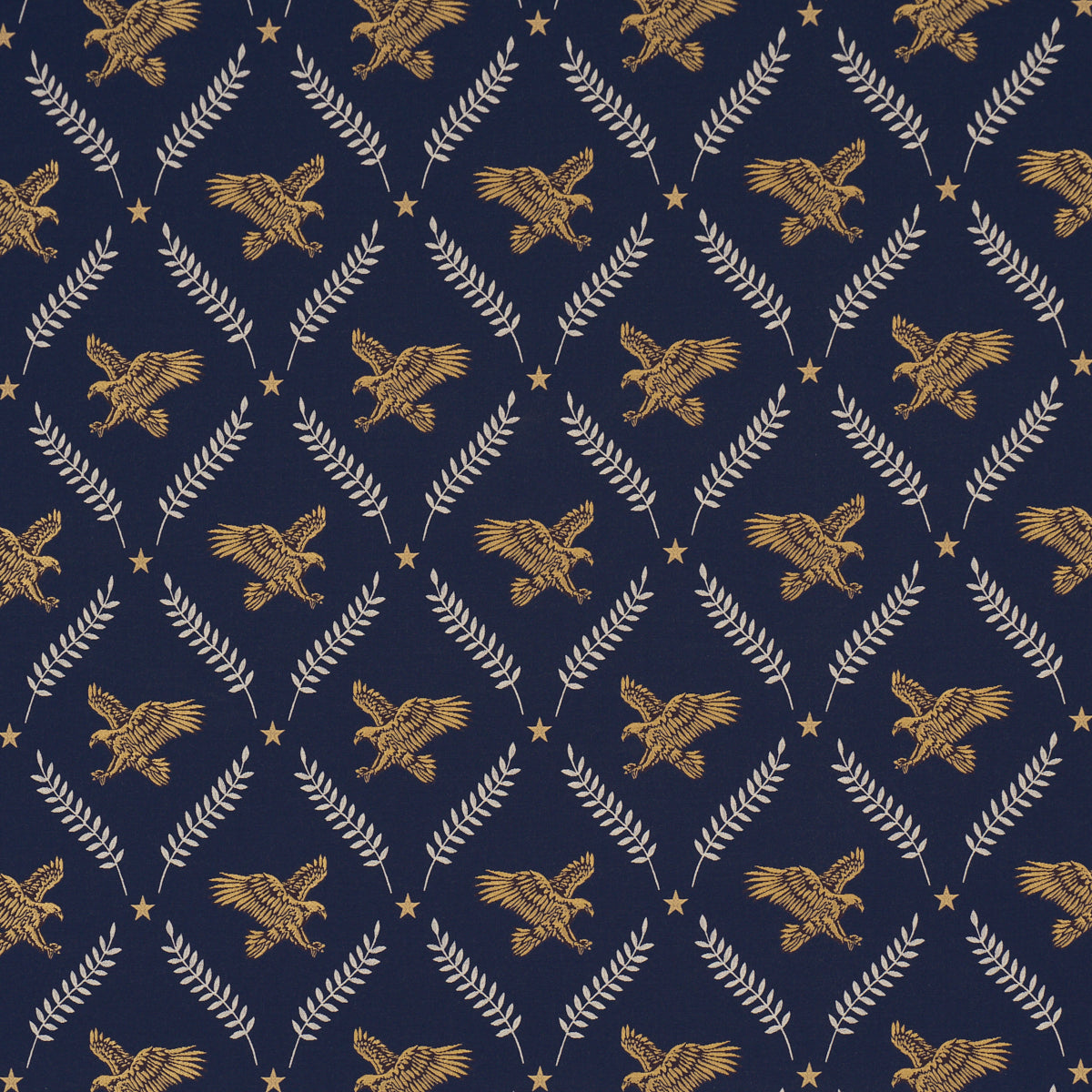 Lolaire - Navy - Schumacher 86621 Fabric - Schumacher Fabric