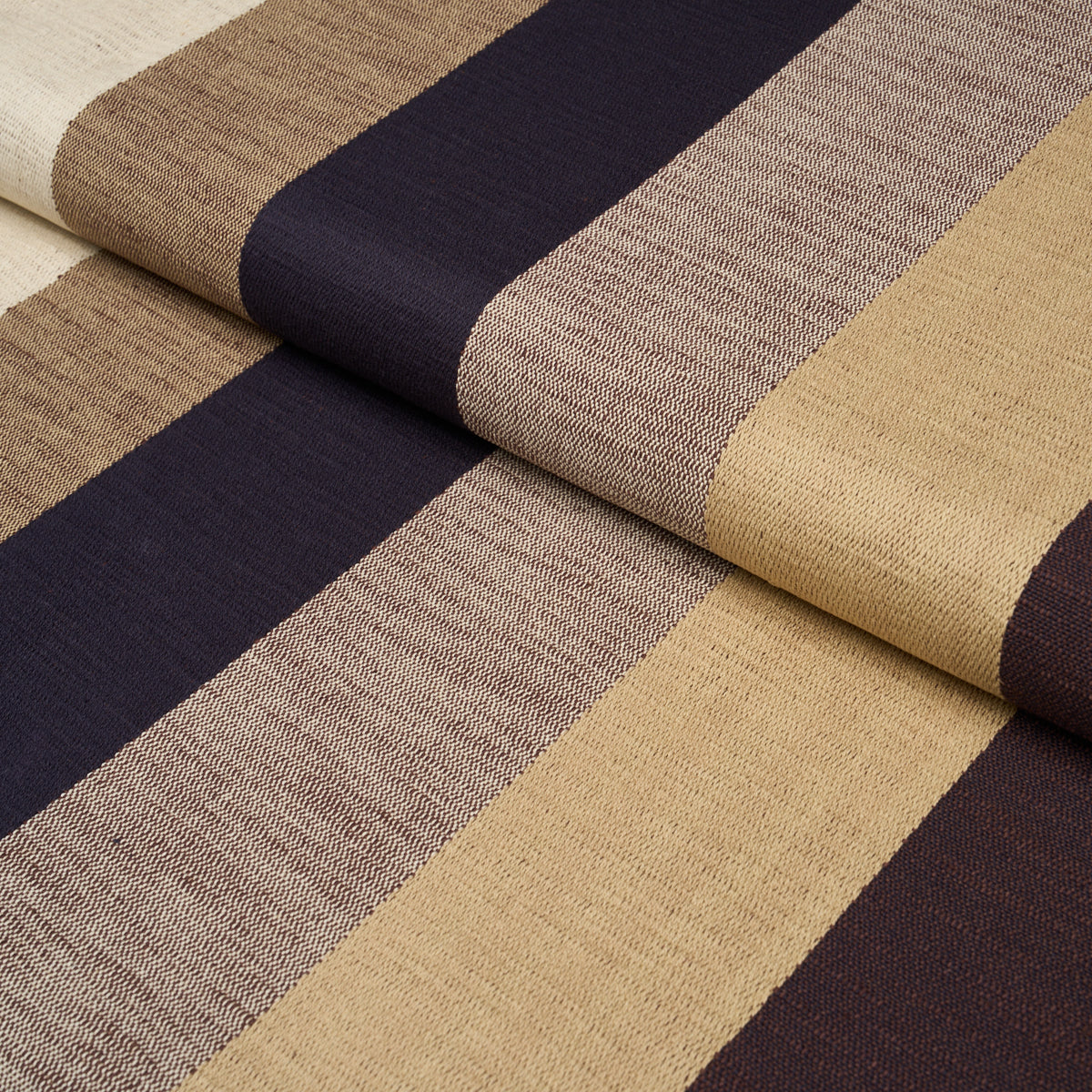 Appino Stripe - Brown - Schumacher 86650 Fabric - Schumacher Fabric