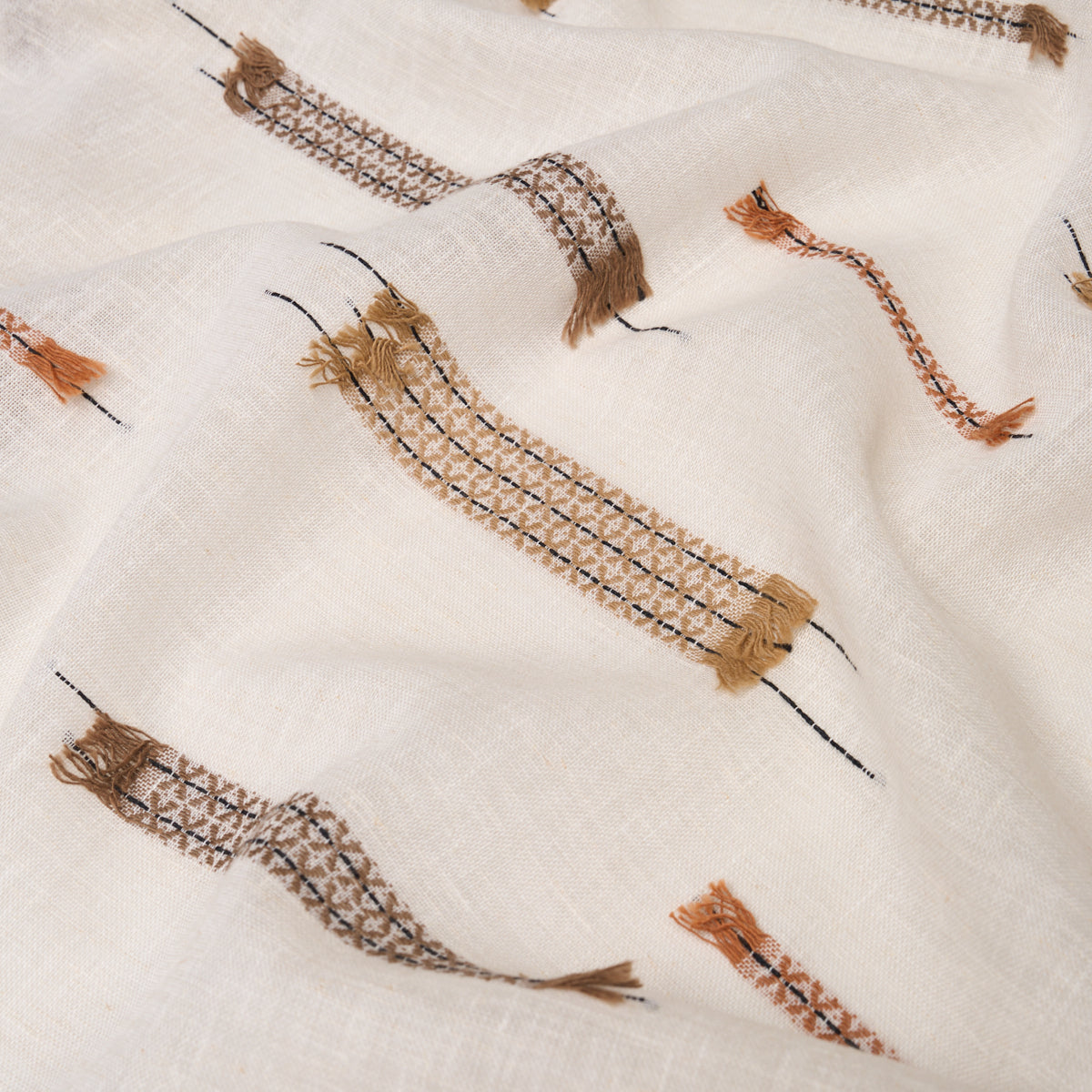 Elysia Sheer - Neutral - Schumacher 86670 Fabric - Schumacher Fabric