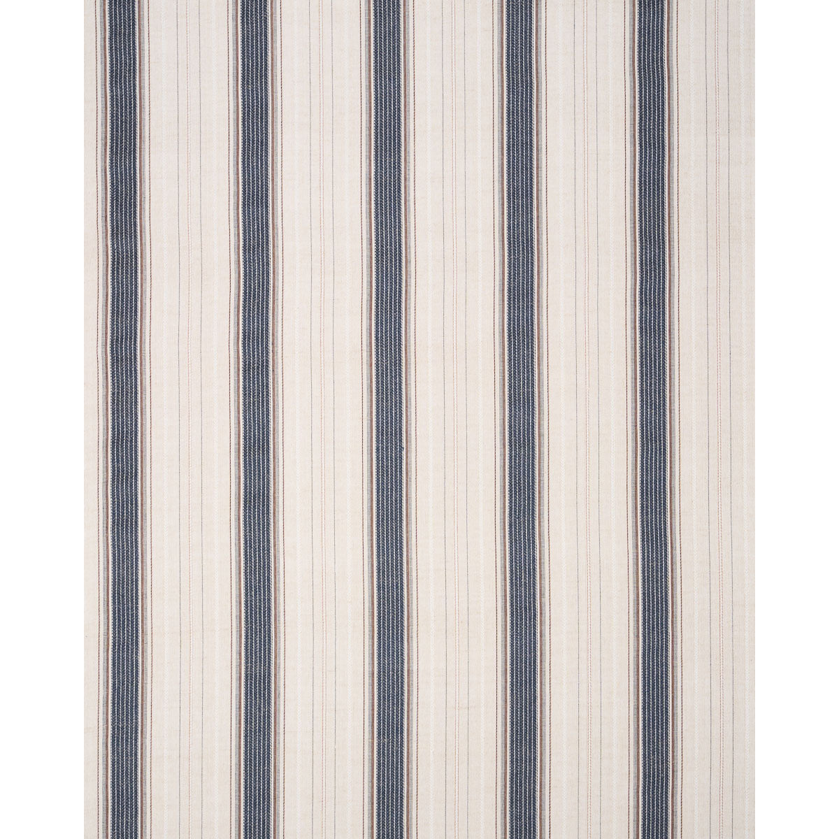 Idris Stripe - Indigo - Schumacher 86711 Fabric - Schumacher Fabric