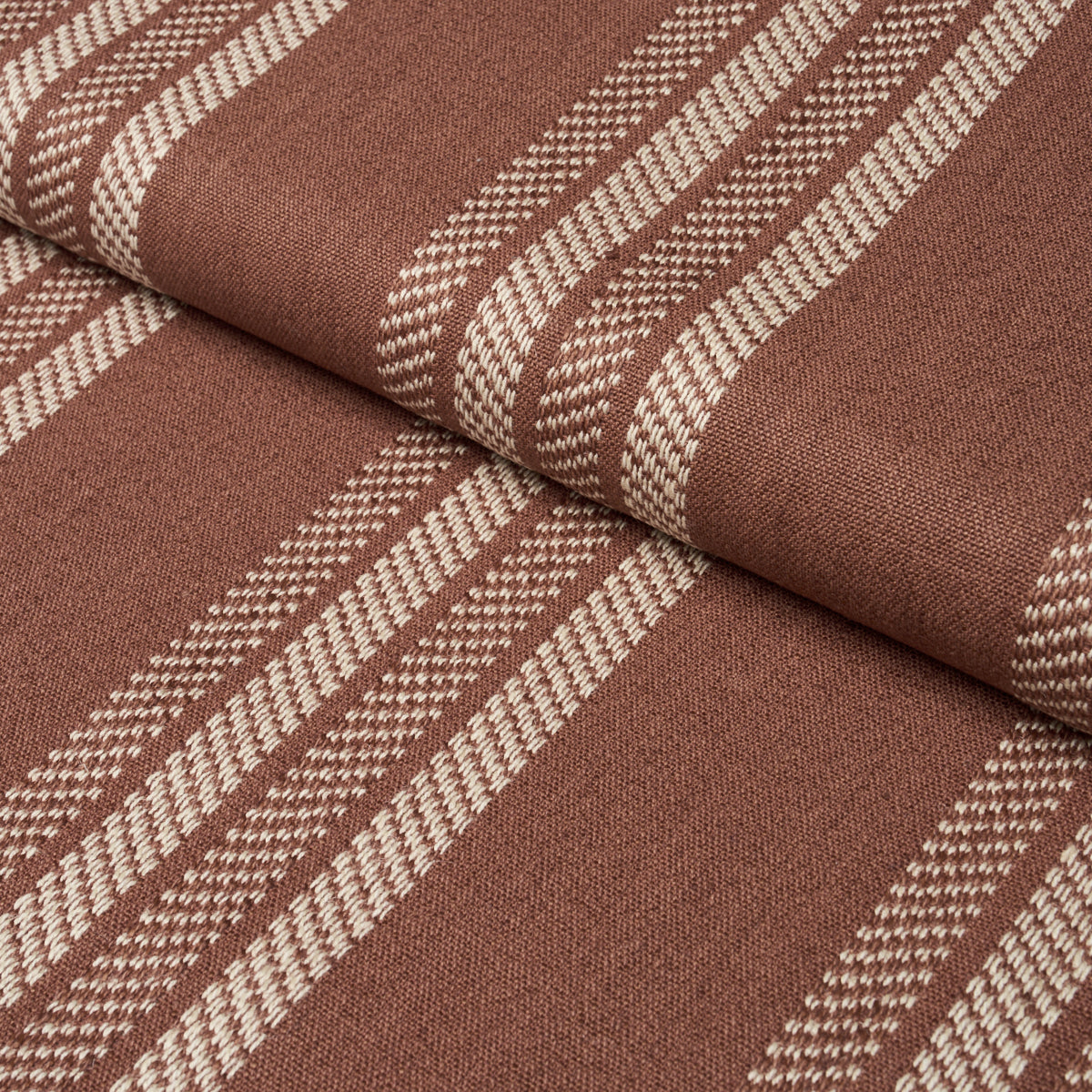 Nor Stripe - Terracotta - Schumacher 86741 Fabric - Schumacher Fabric