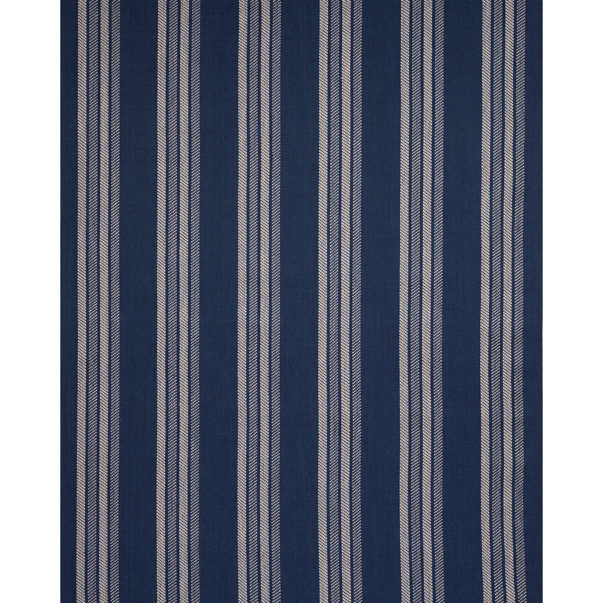 Nor Stripe - Indigo - Schumacher 86742 Fabric - Schumacher Fabric