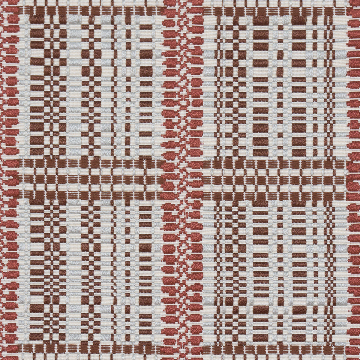 Skyline Plaid - Merlot - Schumacher 86851 Fabric - Schumacher Fabric