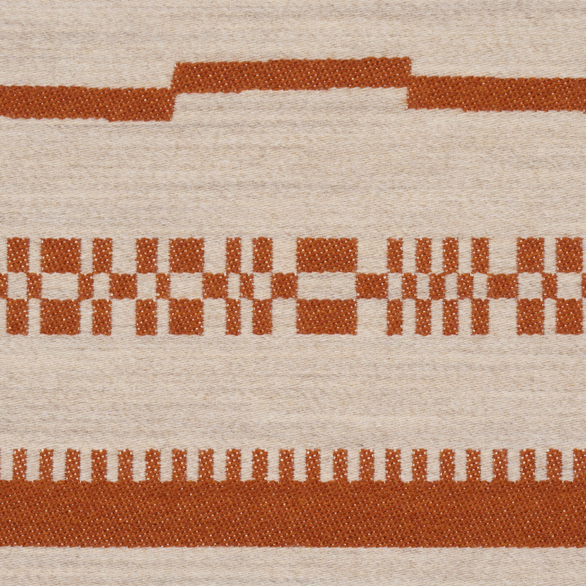 Skyline Stripes Reversible - Burnt Orange - Schumacher 86872 Fabric - Schumacher Fabric