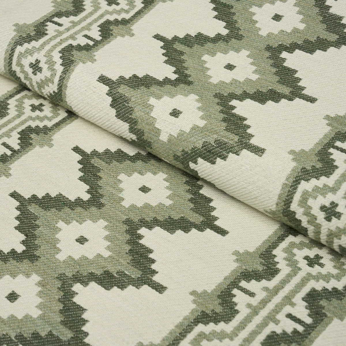 Pathway - Green - Schumacher 87000 Fabric - Schumacher Fabric