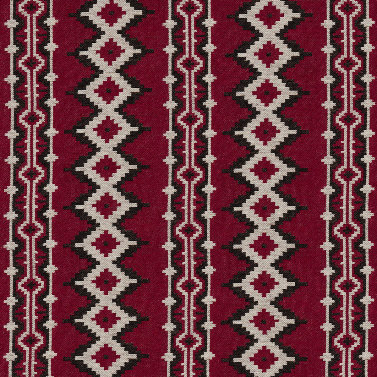 Pathway - Red - Schumacher 87001 Fabric - Schumacher Fabric