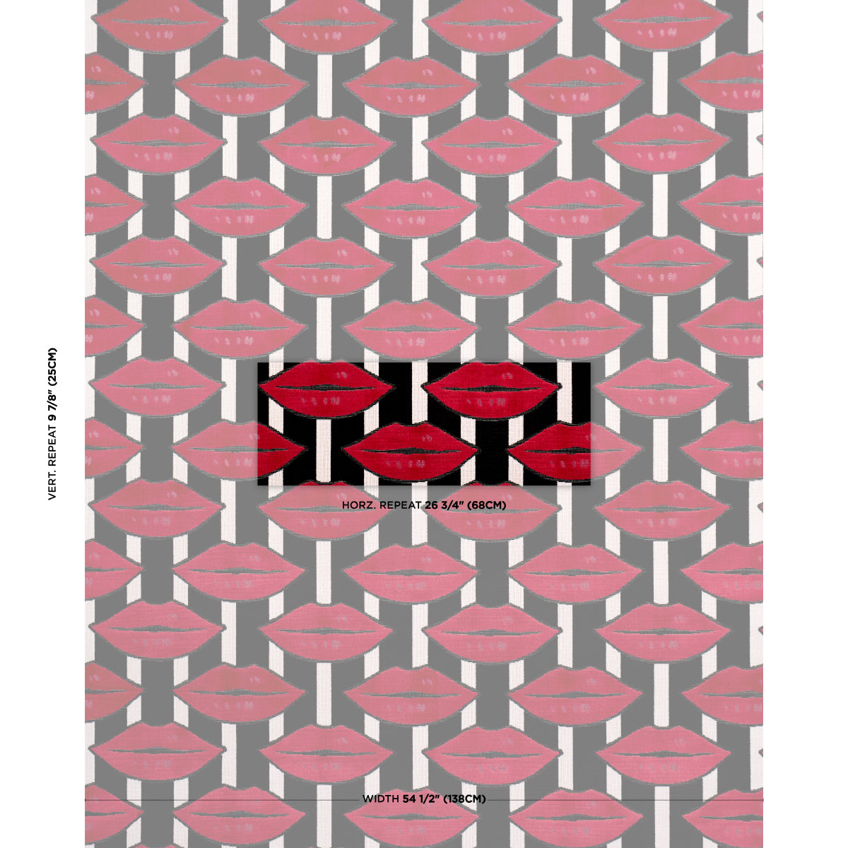 Amuse Bouche - Lipstick Red - Schumacher 87060 Fabric - Schumacher Fabric
