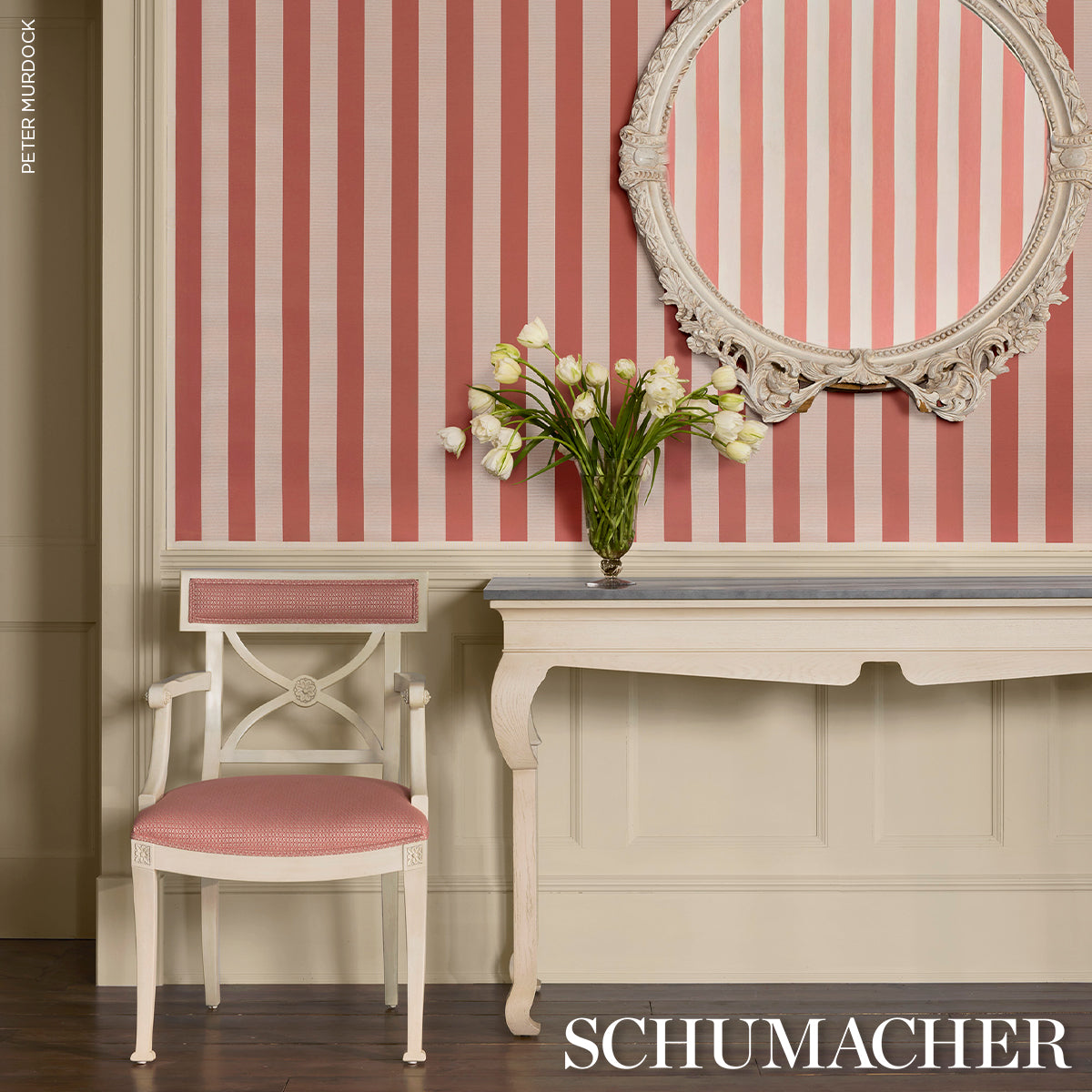 Adams Damask - Pink - Schumacher 87085 Fabric - Schumacher Fabric
