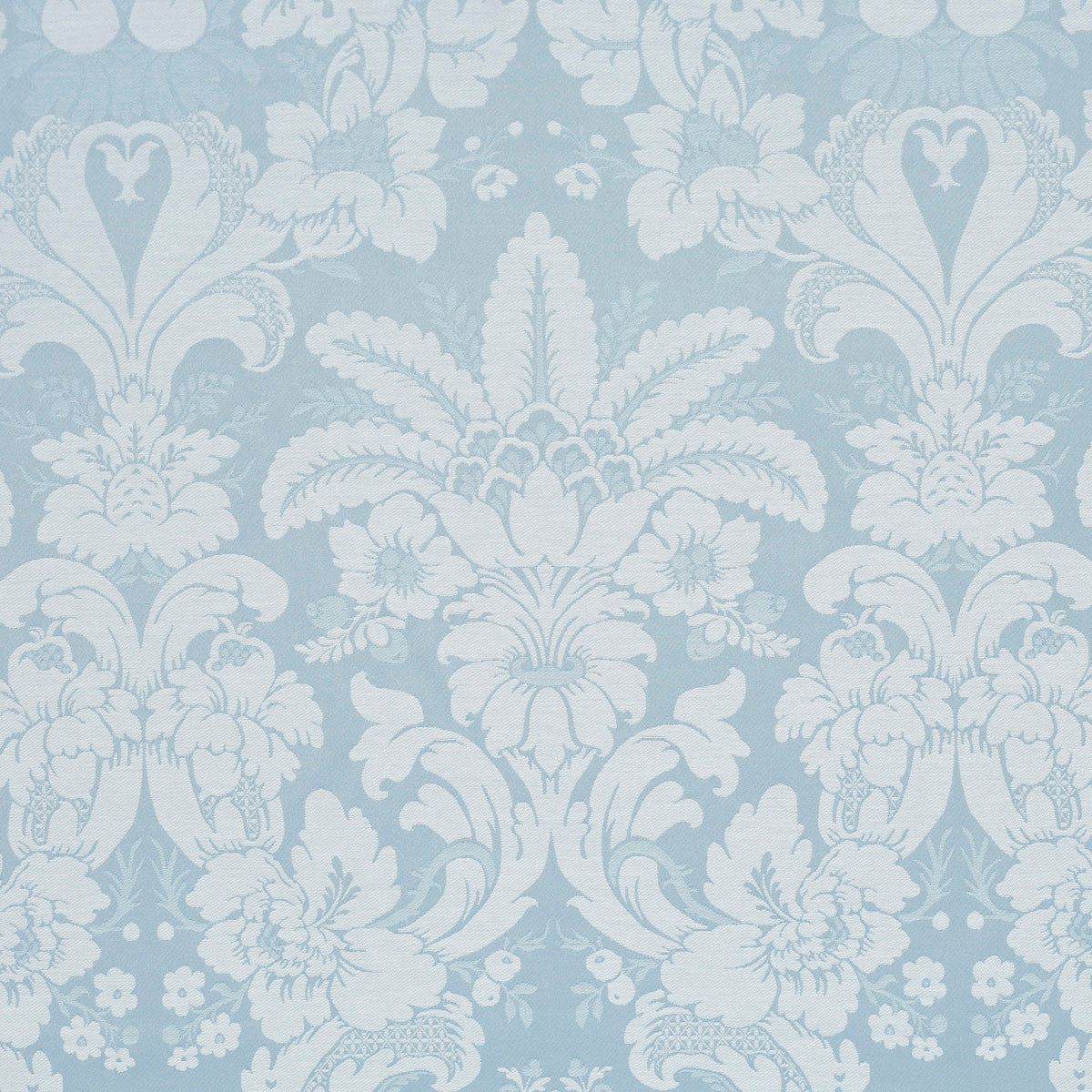 Kennedy Damask - Robin'S Egg - Schumacher 87094 Fabric - Schumacher Fabric