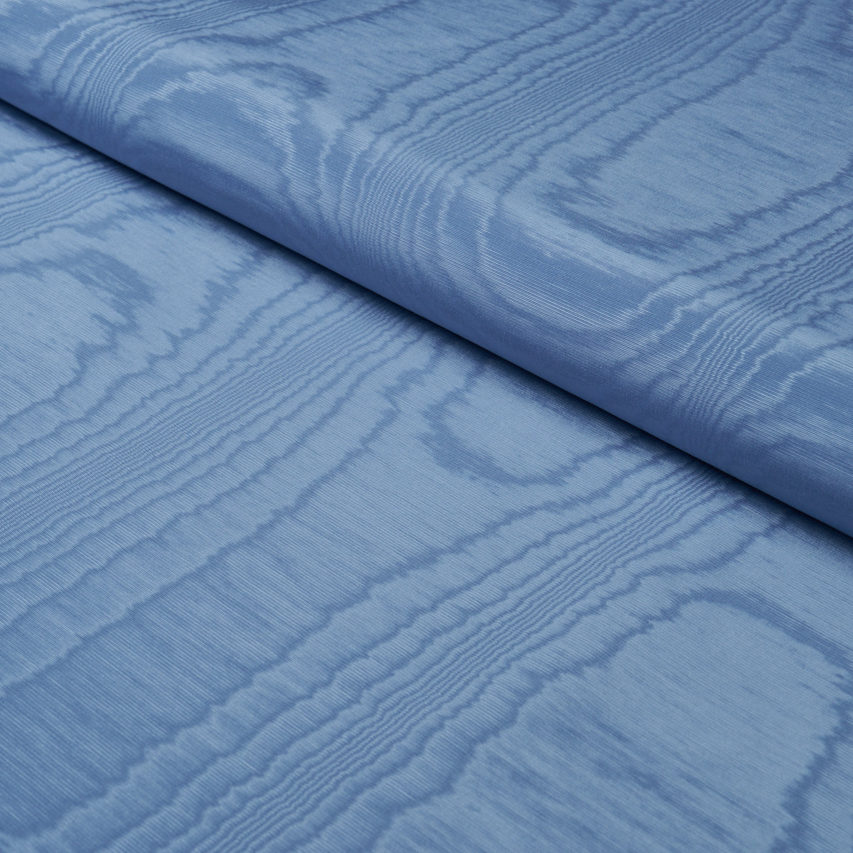 Washington Moiré - Cobalt - Schumacher 87102 Fabric - Schumacher Fabric