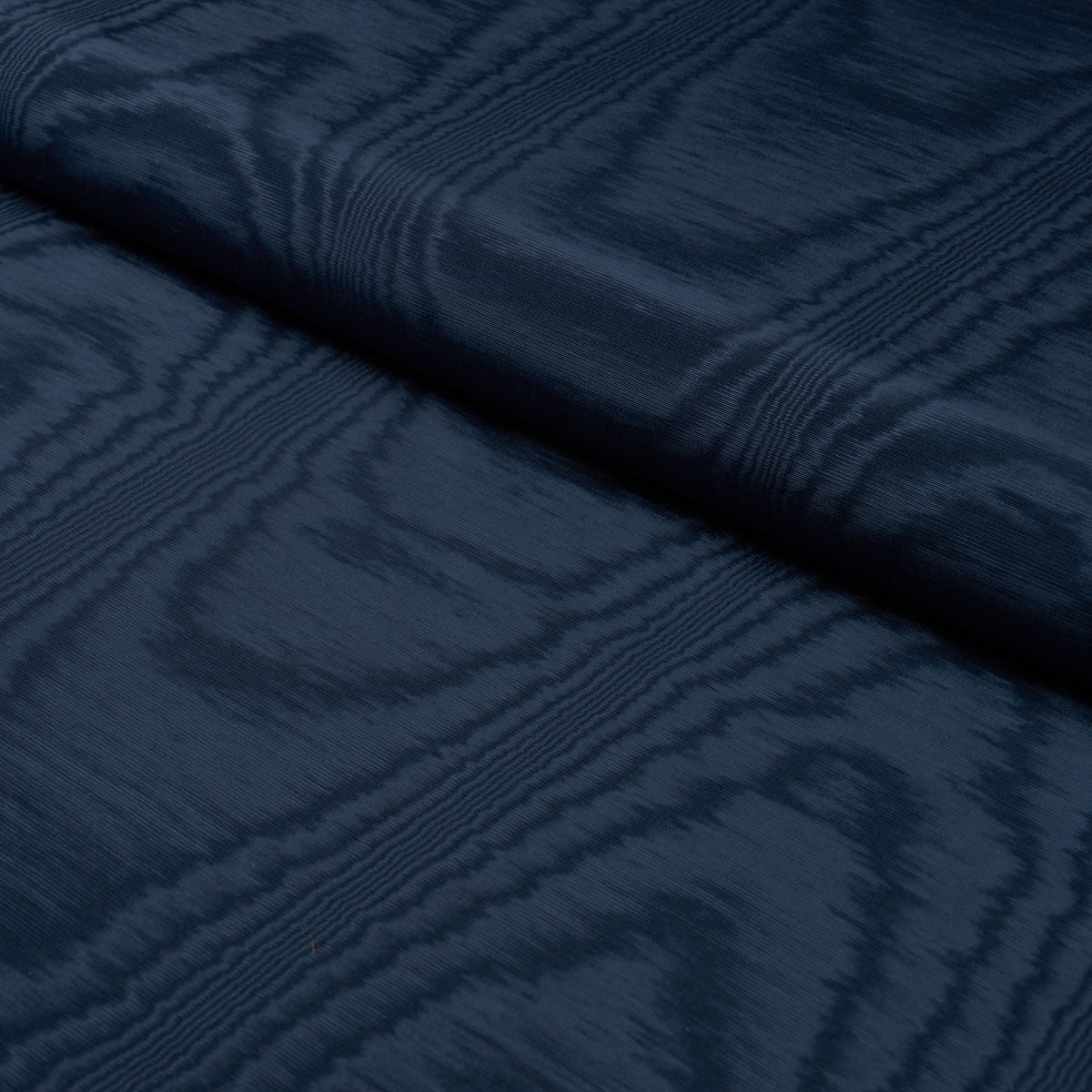 Washington Moiré - Navy - Schumacher 87105 Fabric - Schumacher Fabric