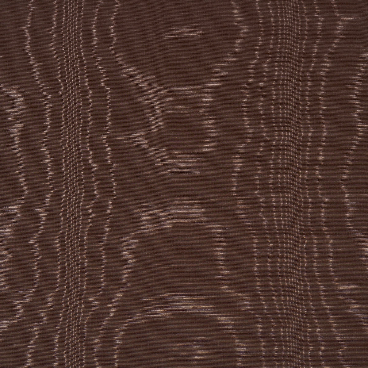 Washington Moiré - Brown - Schumacher 87106 Fabric - Schumacher Fabric