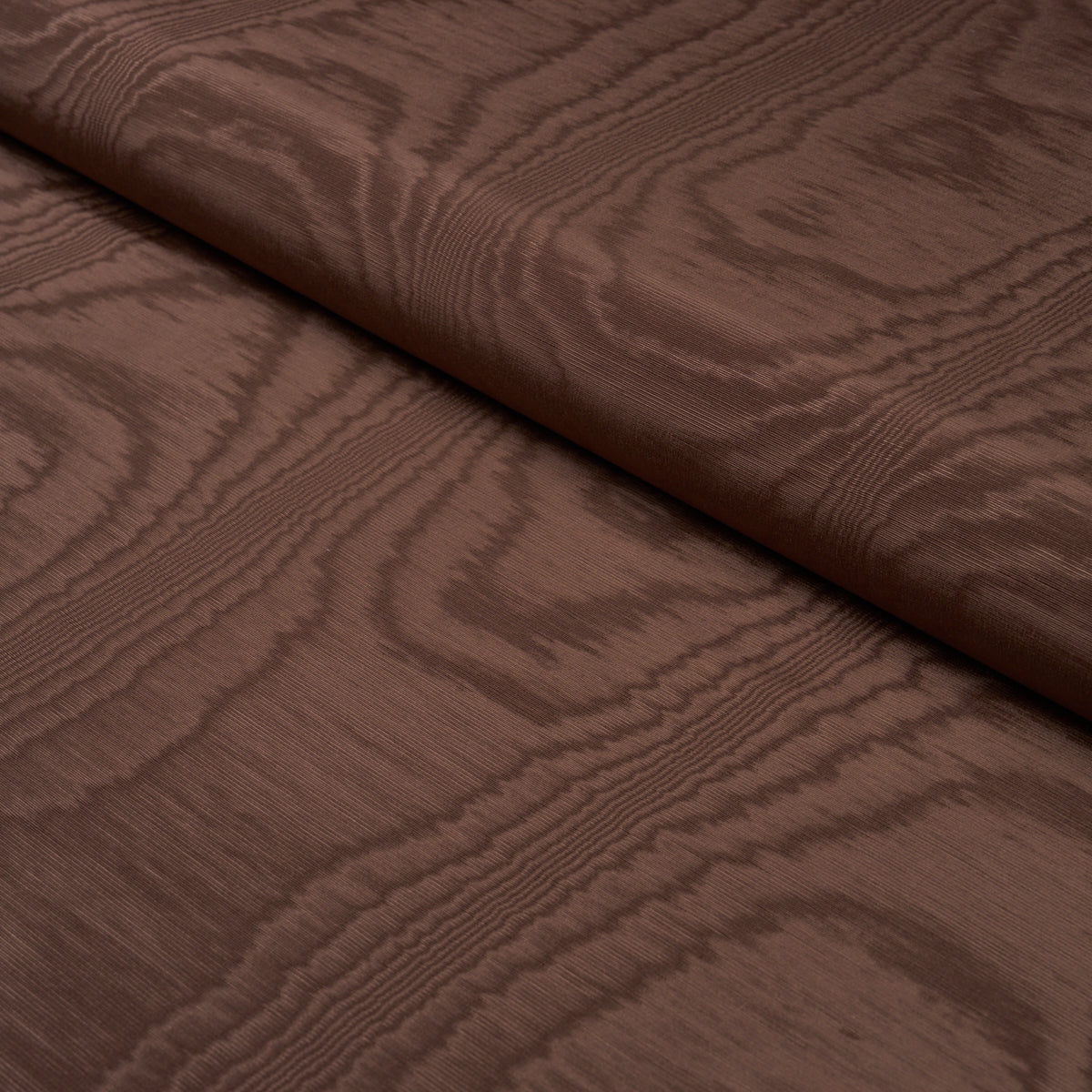 Washington Moiré - Brown - Schumacher 87106 Fabric - Schumacher Fabric