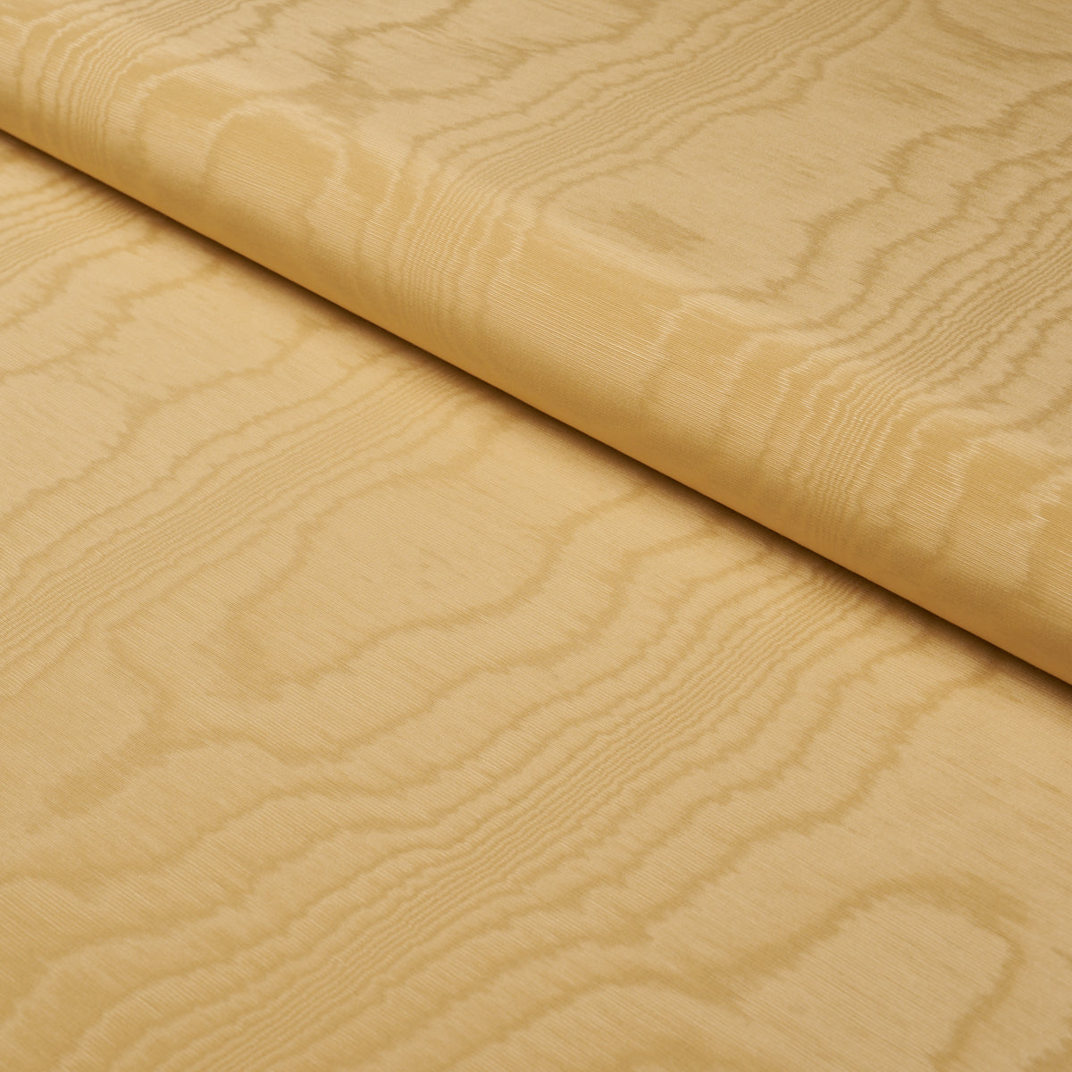 Washington Moiré - Yellow - Schumacher 87107 Fabric - Schumacher Fabric