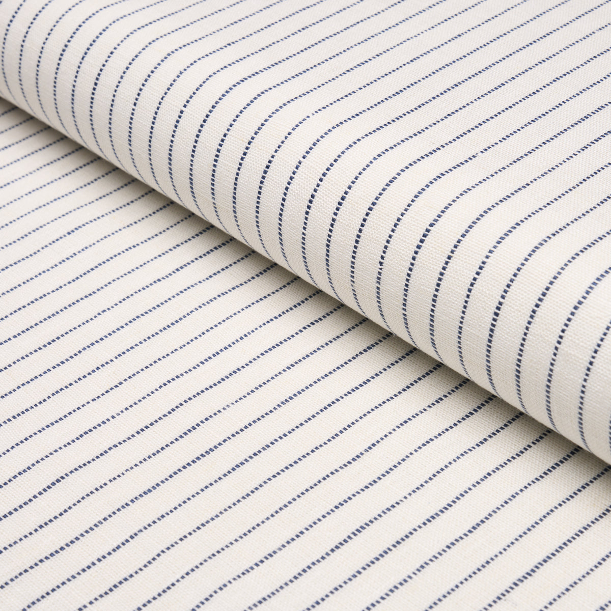 Theo Stripe - Indigo - Schumacher 87120 Fabric - Schumacher Fabric
