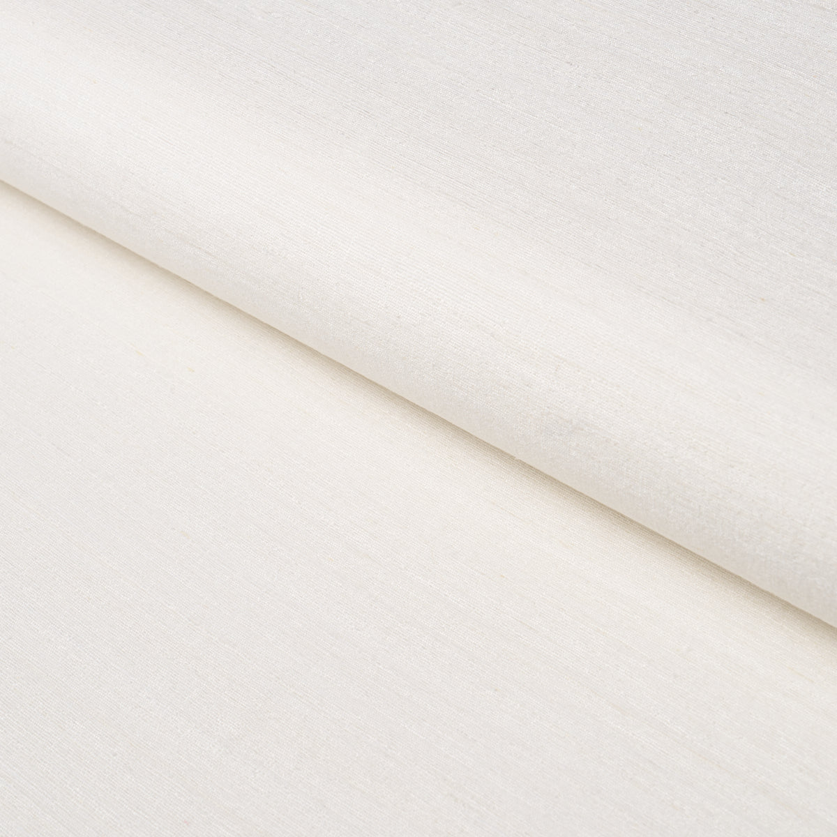 Masara Handwoven Silk - White - Schumacher 87220 Fabric - Schumacher Fabric