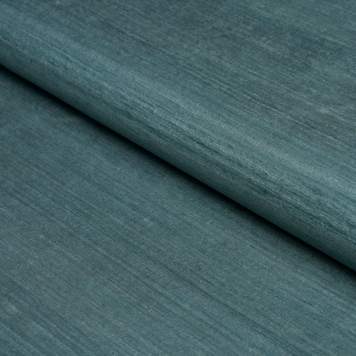 Masara Handwoven Silk - Petrol - Schumacher 87226 Fabric - Schumacher Fabric