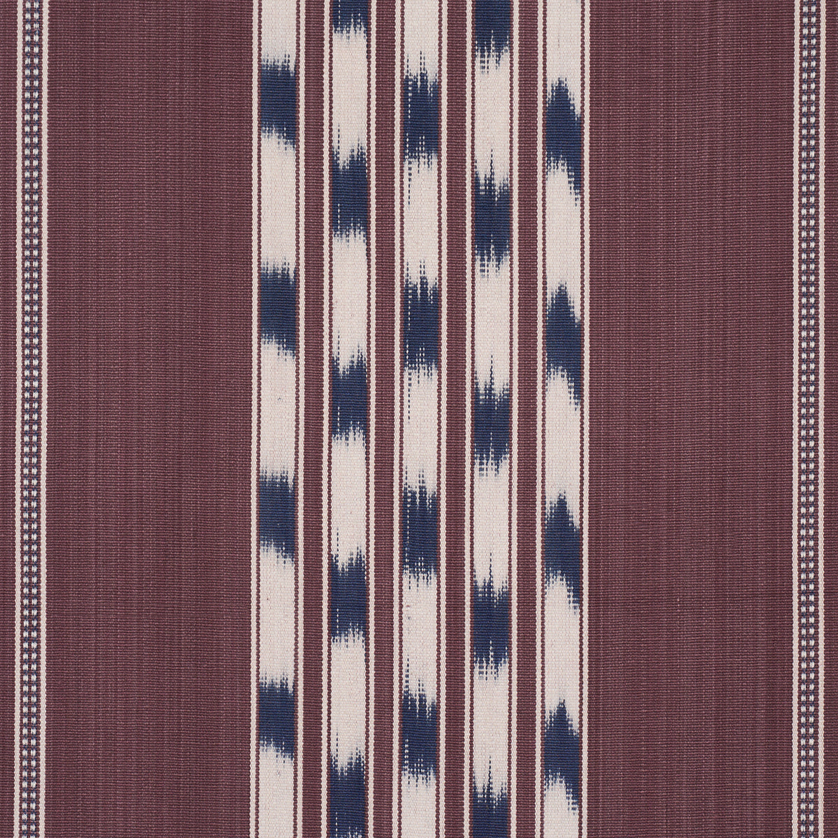 Deja Stripe - Bordeaux - Schumacher 87240 Fabric - Schumacher Fabric