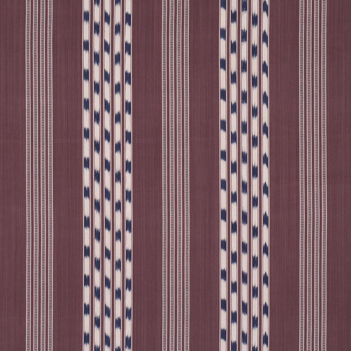 Deja Stripe - Bordeaux - Schumacher 87240 Fabric - Schumacher Fabric