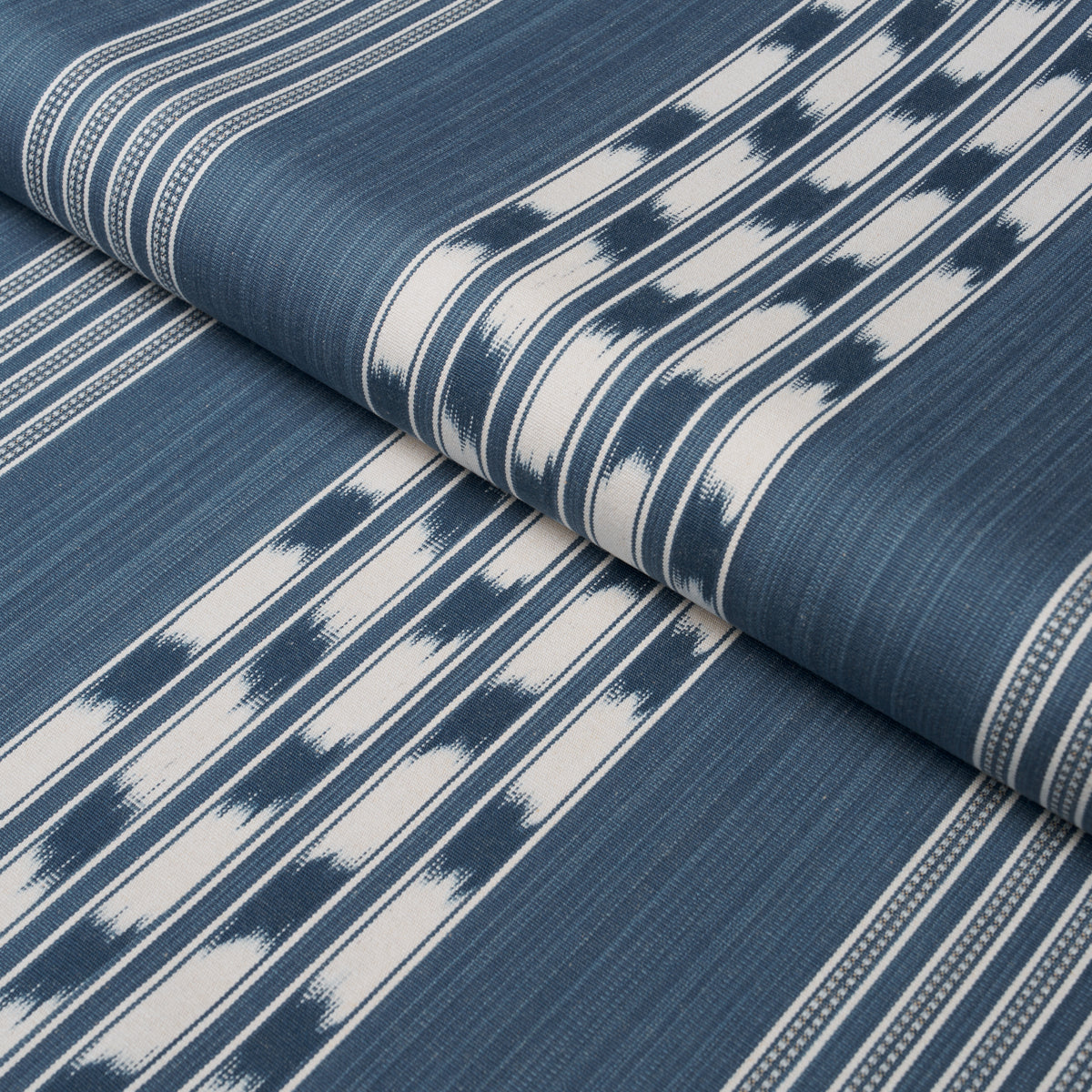 Deja Stripe - Indigo - Schumacher 87241 Fabric - Schumacher Fabric