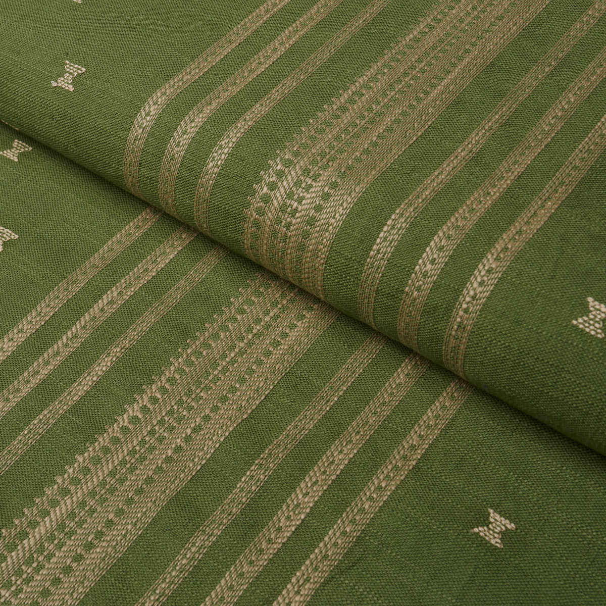 Imara Stripe - Green - Schumacher 87251 Fabric - Schumacher Fabric