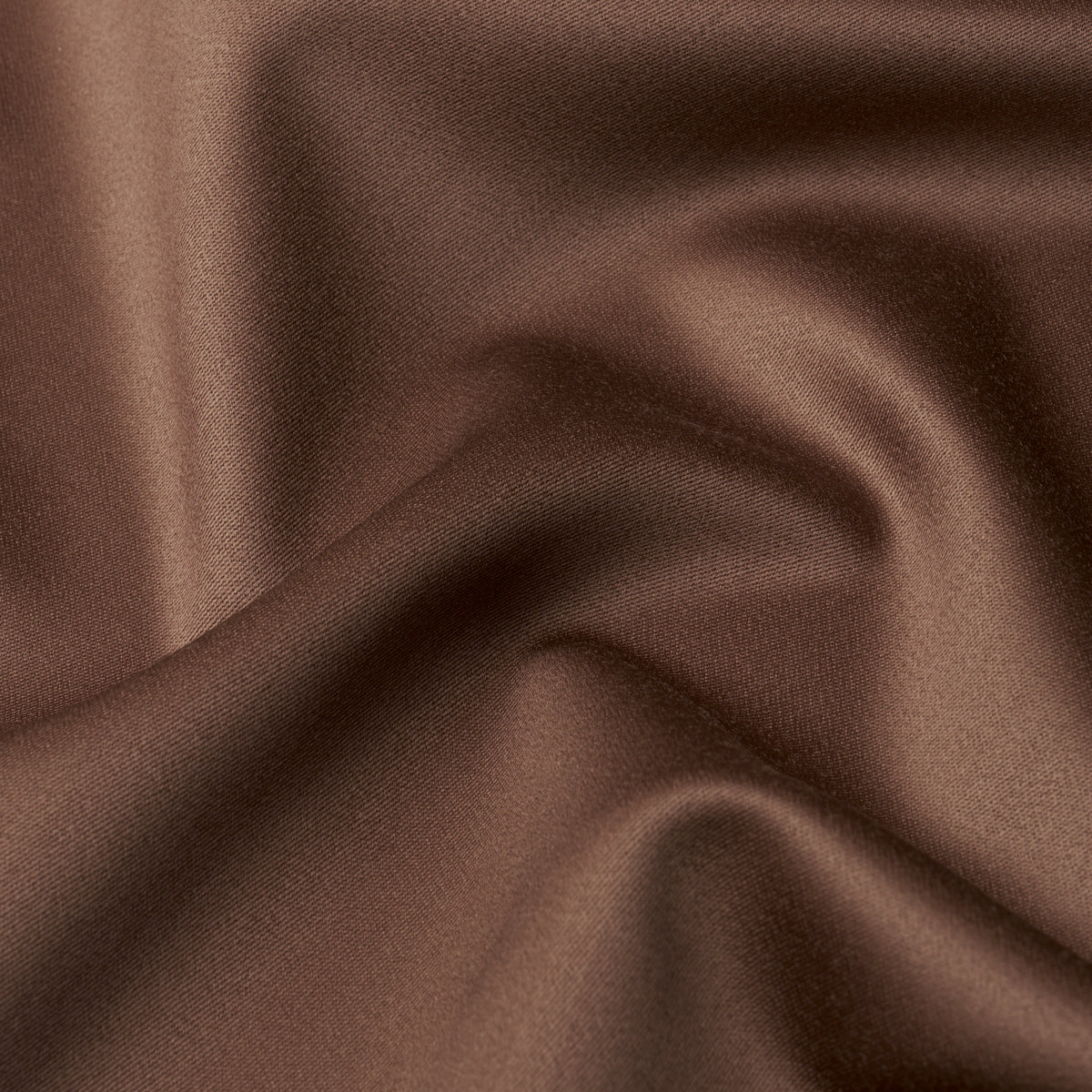 Donovan Merino Wool Sateen - Brown - Schumacher 87322 Fabric - Schumacher Fabric