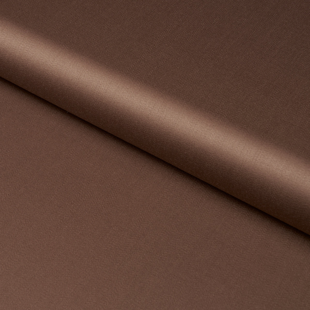 Donovan Merino Wool Sateen - Brown - Schumacher 87322 Fabric - Schumacher Fabric