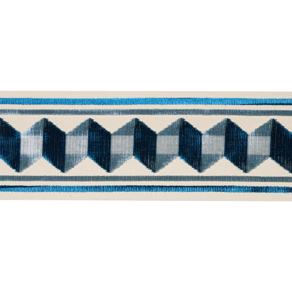 JILLY-VELVET-TAPE-STAFFORDSHIRE-BLUE-SCHUMACHER-87460 - Schumacher Trims
