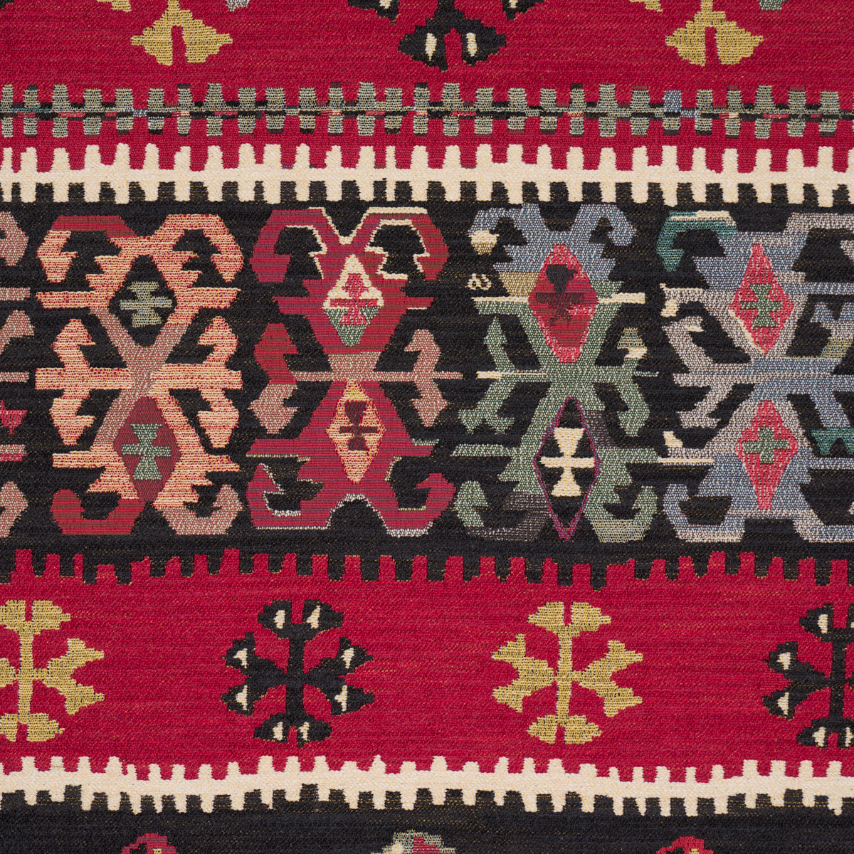 Sahane - Pomegranate Red - Schumacher 87470 Fabric - Schumacher Fabric