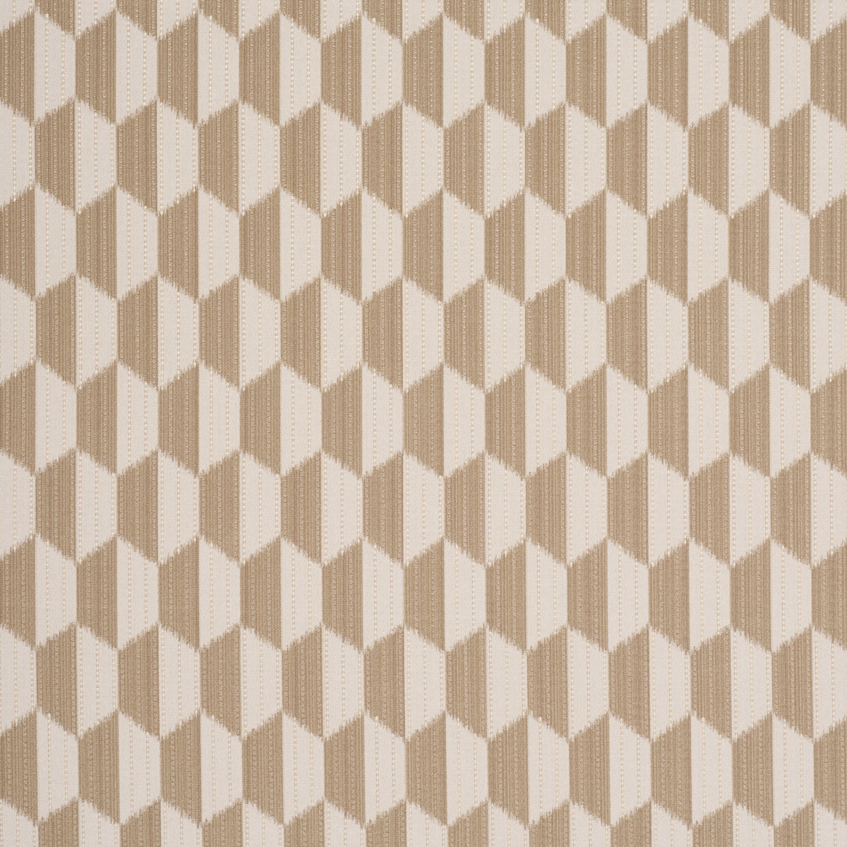 Dena Diamond Ikat Performance - Natural - Schumacher 87491 Fabric - Schumacher Fabric