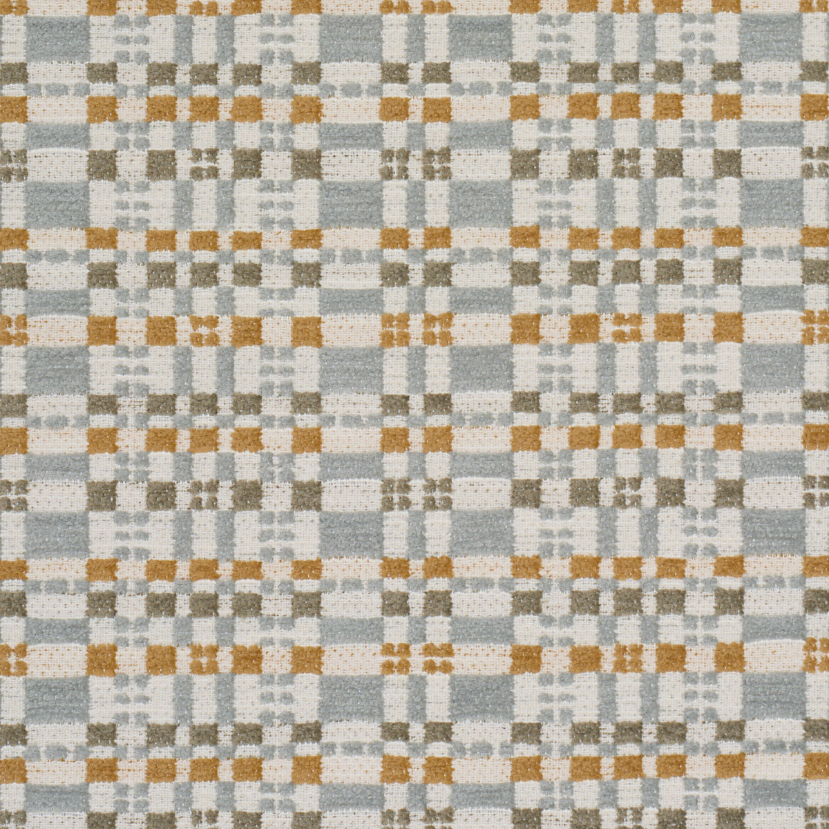 Marja Plaid Performance - Aqua - Schumacher 87501 Fabric - Schumacher Fabric