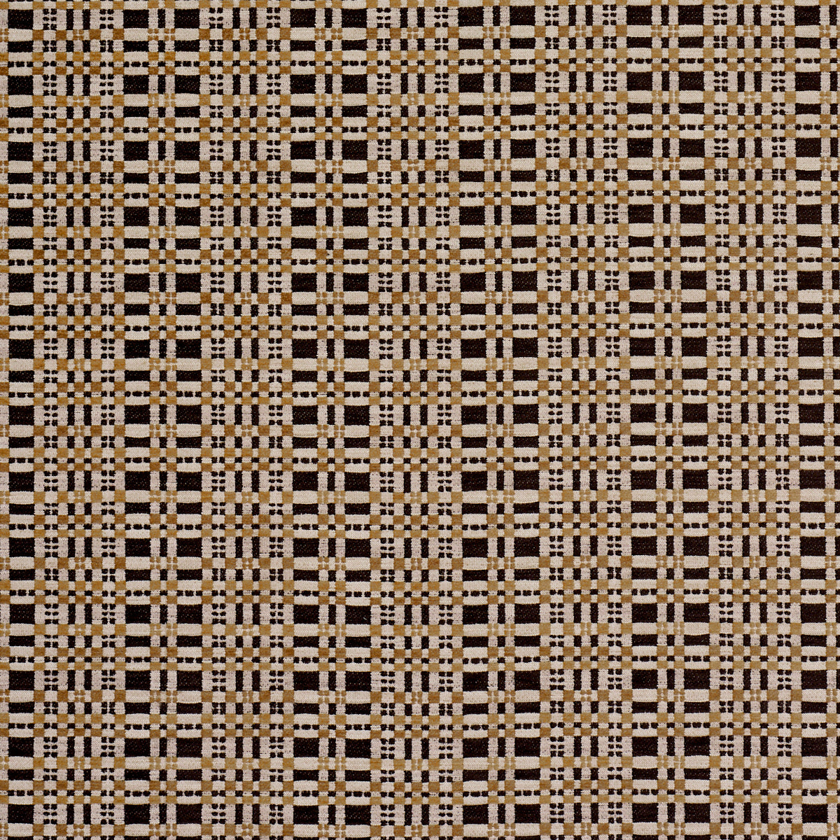 Marja Plaid Performance - Brown - Schumacher 87502 Fabric - Schumacher Fabric